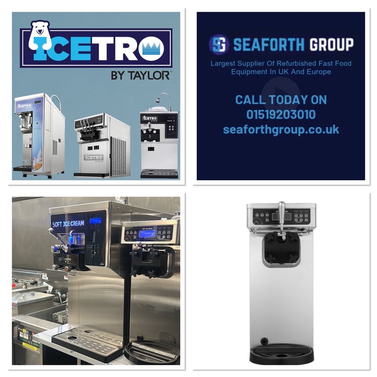 Taylor IceTro Soft Serve Ice Cream Machines Ex Demo / Showroom Normal 13 amp Single Phase Electric 