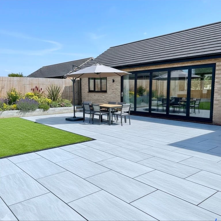 PORCELAIN 'STONE' PAVING - 20MM - KANDALA GREY - 600MM X 900MM (IND) (40 PCS/PACK)