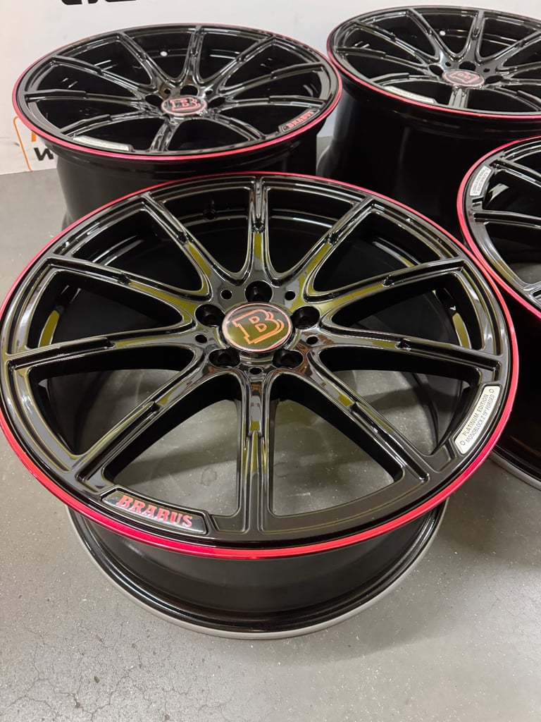 19" MERCEDES BRABUS REPLACEMENT ALLOY WHEELS C CLASS E CLASS S CLASS 