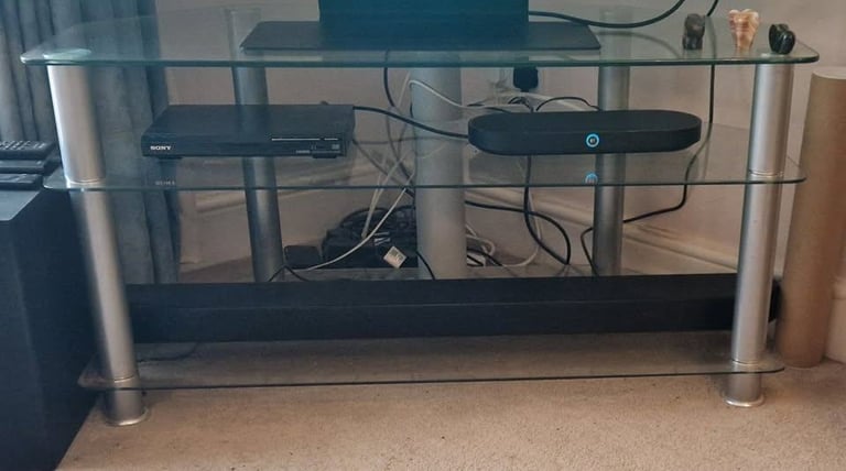 image for Glass TV stand