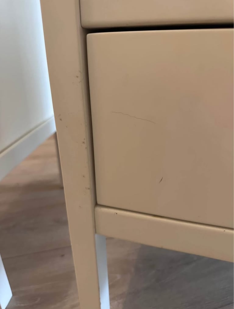John Lewis Wilton 2 Drawer Bedside Cabinet, White x2