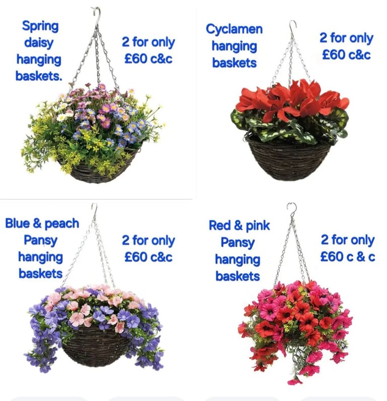 4ft tall artificial blossom trees