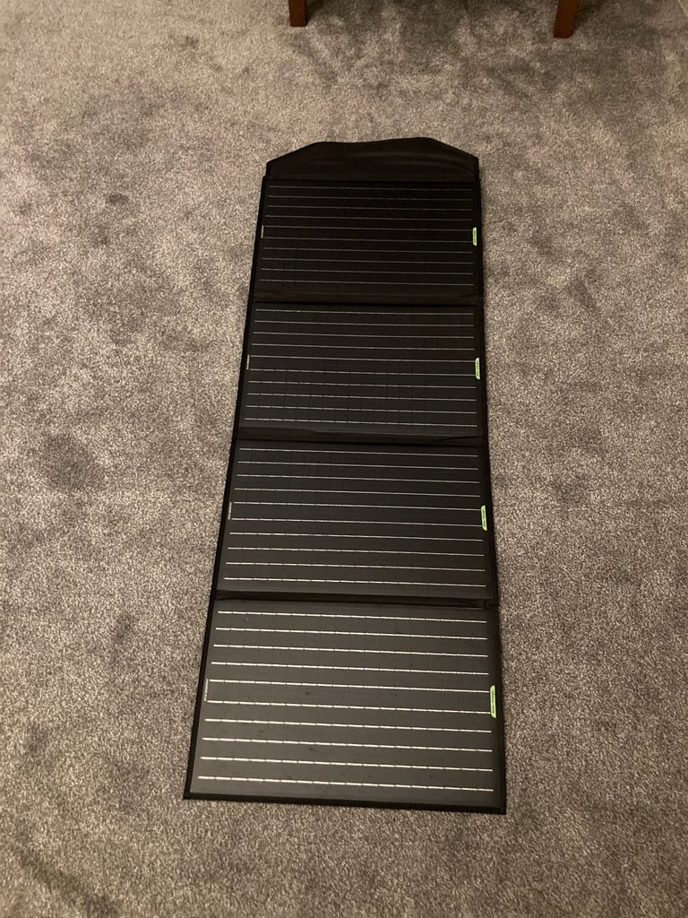 Portable solar panel with charger 