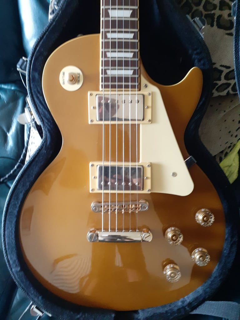 image for Old epiphone goldtop and new hardcase
