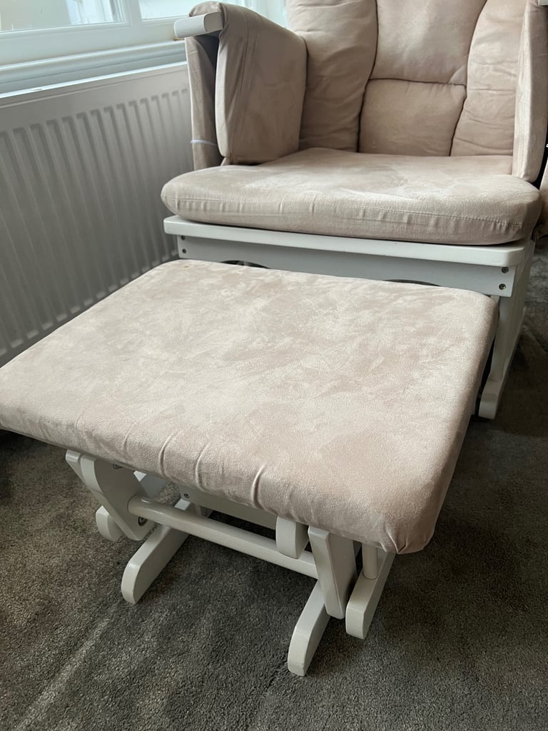 Obaby Reclining Glider Chair and Stool