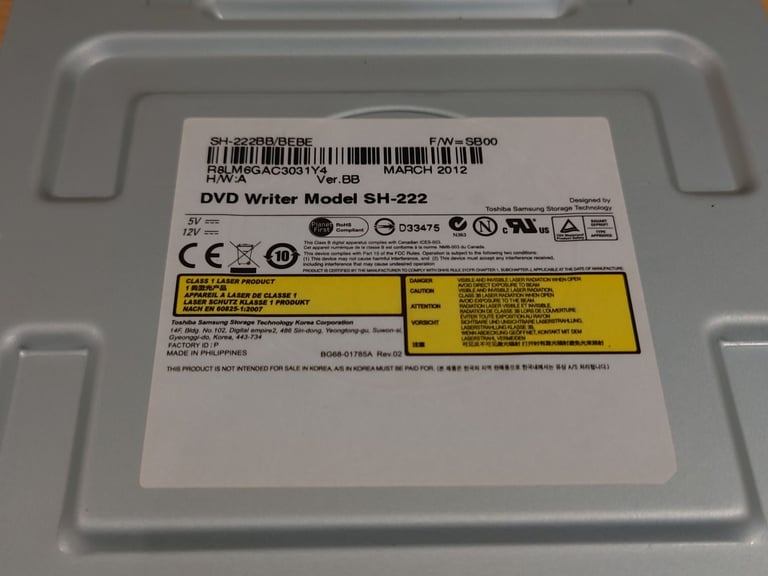 Super Write Master Speed Plus SH-222 DVD Writer, Designed by Samsung and Toshiba