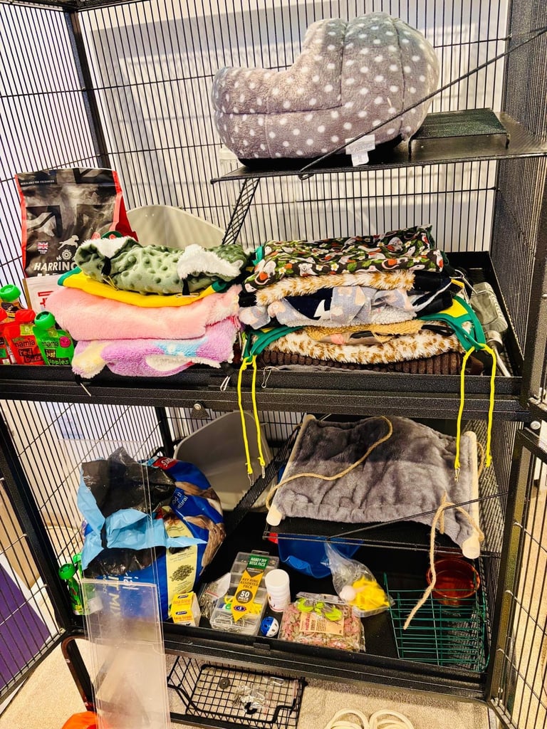 Pet planet rat and ferret cage plus full set up plus air purifier