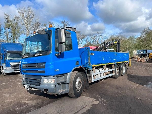 Daf CF75.310 Day Cab Dropside Body Remote Crane 