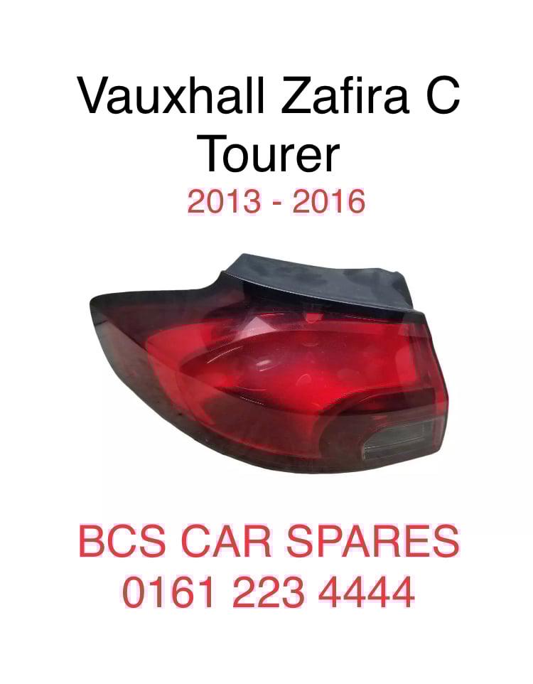 Vauxhall Zafira C. Tourer. 2013 - 2016.  Rear light 