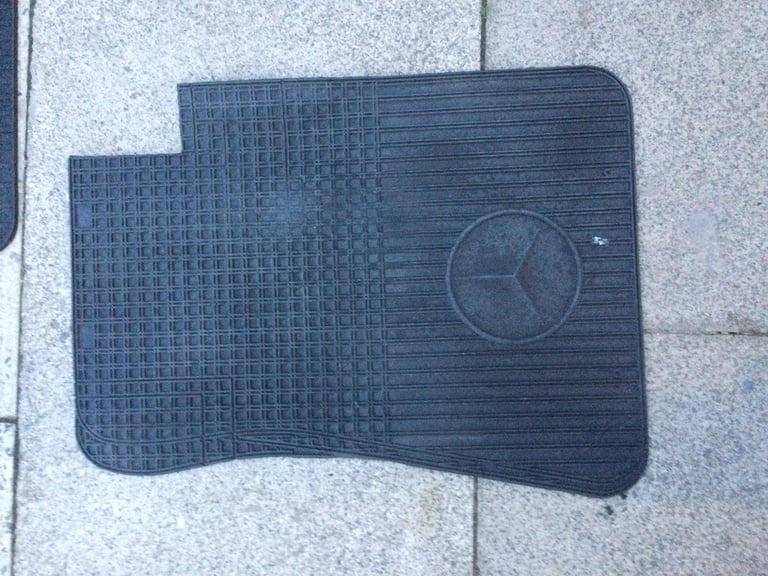 Genuine and vintage mercedes rubber car mats 
