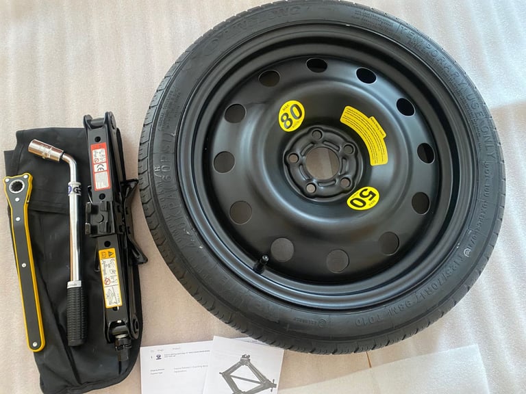 image for Audi A1 Space Saver Spare Wheel, Jack & Tool Kit - As New!