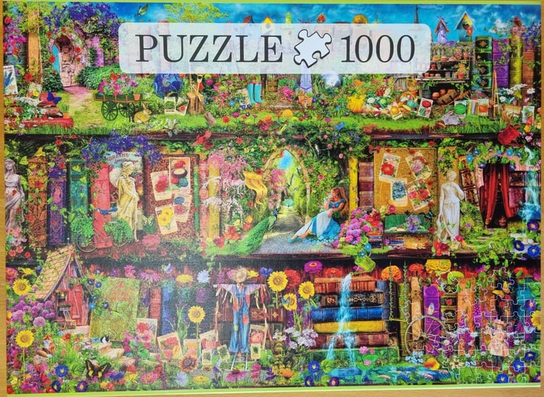image for New 1000 piece jigsaw puzzle. Magic Garden Shelf