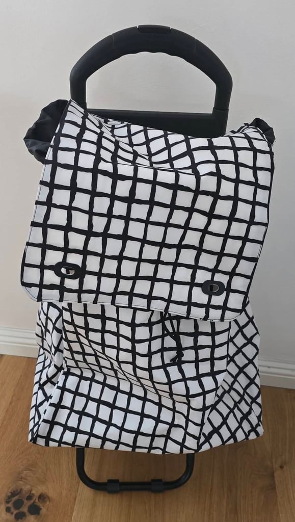 image for Ikea Knalla shopping trolley on wheels - pull along shopping cart