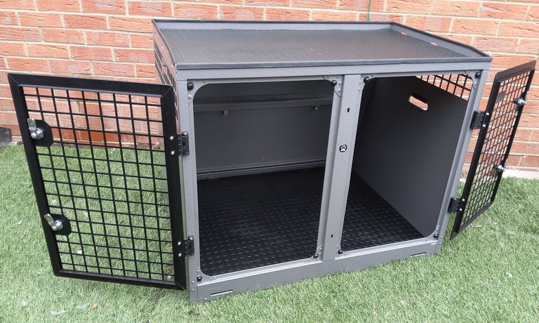 TransK9 ( B4 ) Transport double dog cage (Lockable & Crash Tested) Trans K9
