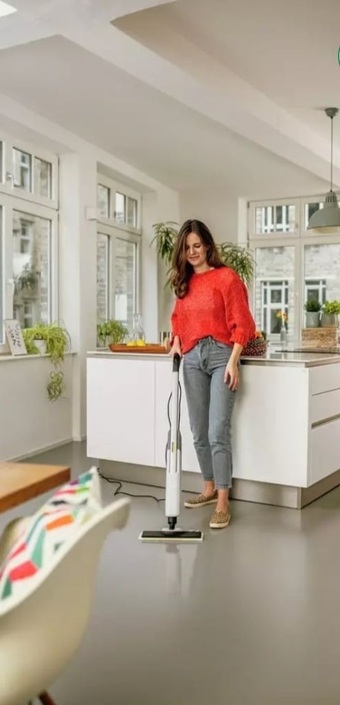 * LIKE NEW CONDITION * KARCHER * Upright Steam Floor Cleaner TILES WOOD FLOOR KITCHEN - MOP CLEANERl