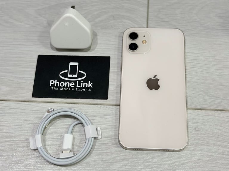 📱 White Apple iPhone 12 64GB Unlocked All Networks 🔋100% + Warranty 🍎 - P1165