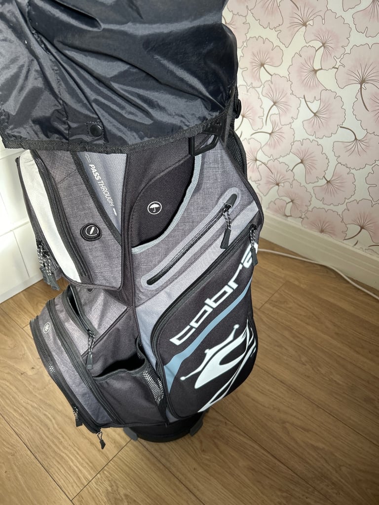 Cobra golf bag and clubs 