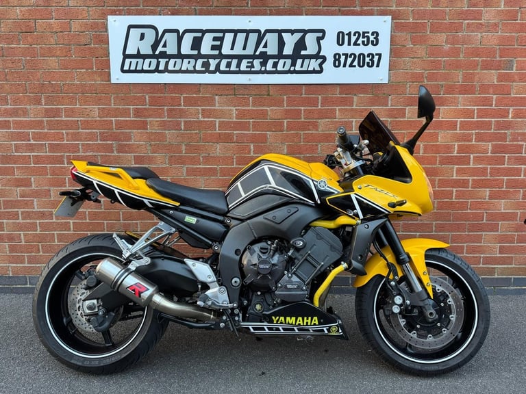 YAMAHA FZ1 FAZER 2014 14 REG 24,448 MILES YELLOW USED MOTORCYCLE 998CC