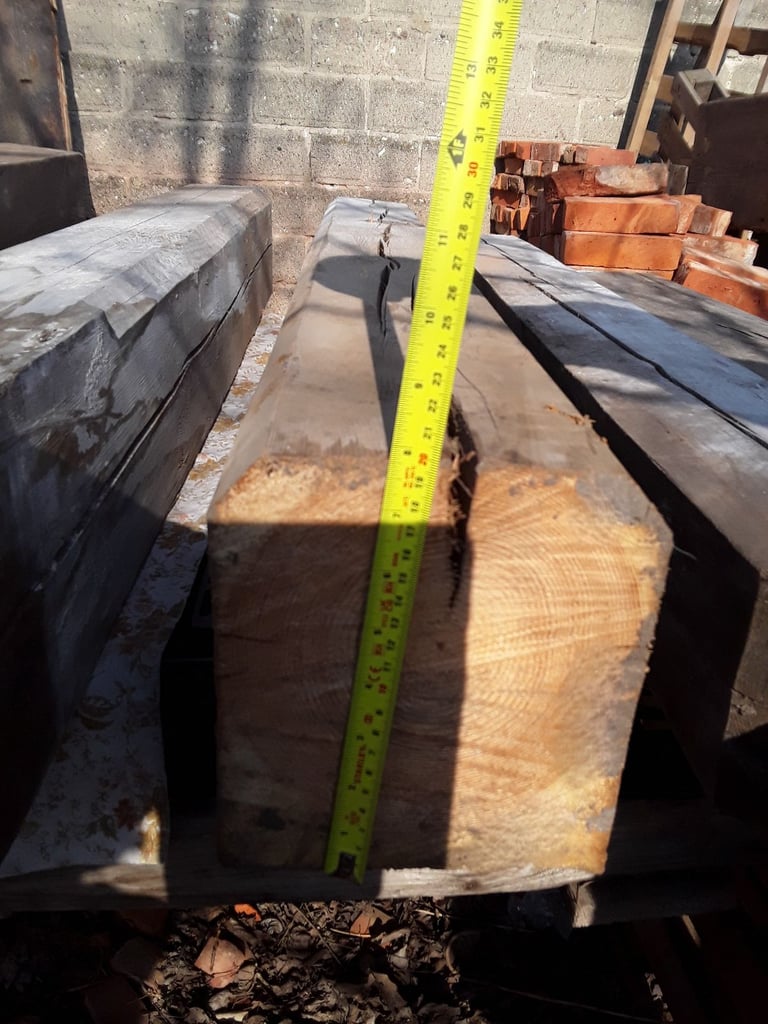 Reclaimed, 200 years solid pine beam. 5 foot long.