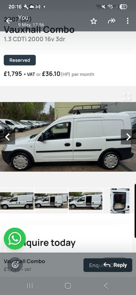 Vauxhall, COMBO, Car Derived Van, 2007, Manual, 1248 (cc)