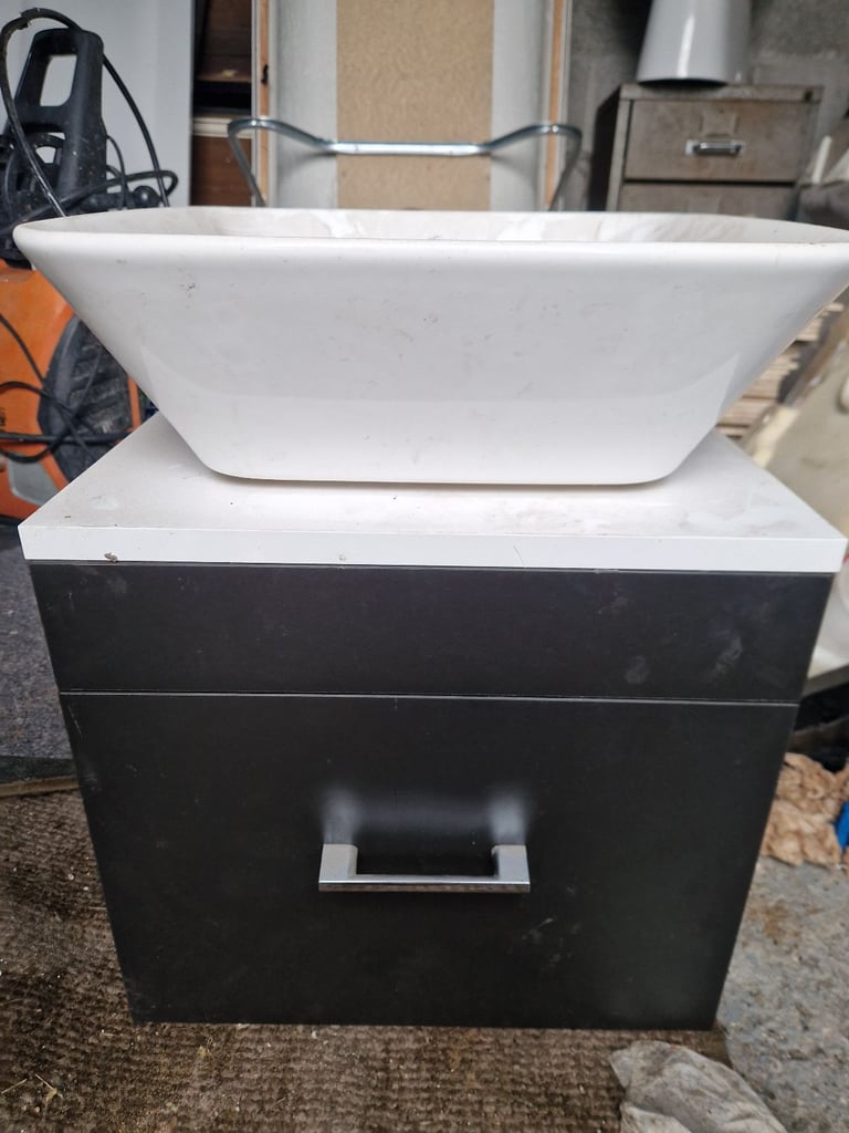 image for Bathroom floating vanity and sink basin NEW