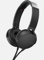Sony Black MDR XB550 Extra Bass Stereo Headphones Work with iPhone Etc