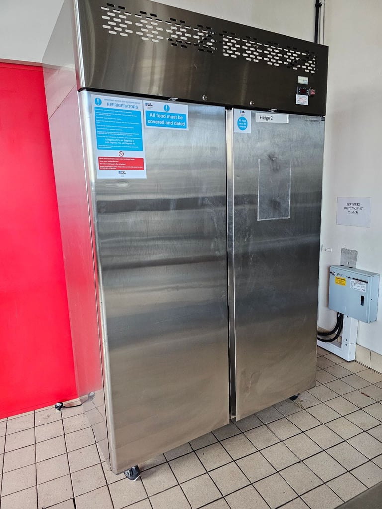 image for Large commercial catering double fridge 