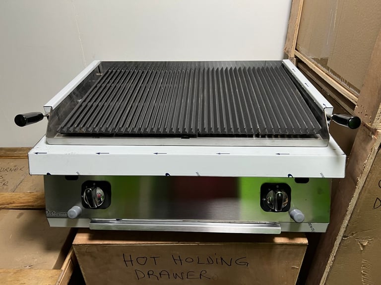 NEW GAS CHARCOAL LAVA STONE GRILL CATERING COMMERCIAL KITCHEN FAST FOOD RESTAURANT  