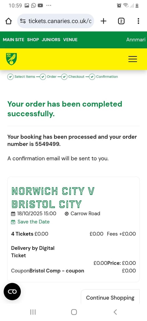 image for Norwich tickets