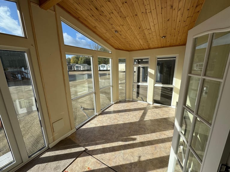 Roughcast Residential Lodge - Bath, Ensuite, DG, CH- Offsite Sale for Own Land