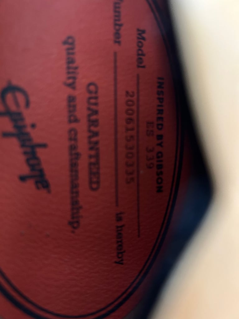 Epiphone ES-339 Electric Guitar (Colour: Natural)