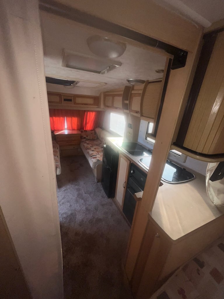 2007 elddis fixed bed 4 berth caravan cheap caravan 