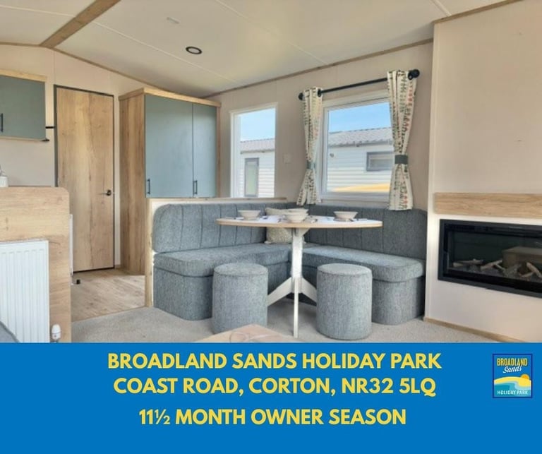 image for BRAND NEW STATIC CARAVAN FOR SALE AT BROADLAND SANDS HOLIDAY PARK 
