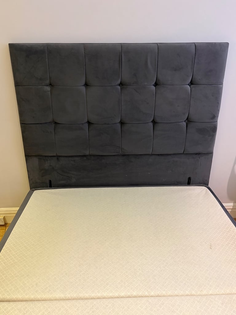 Double bed and headboard 