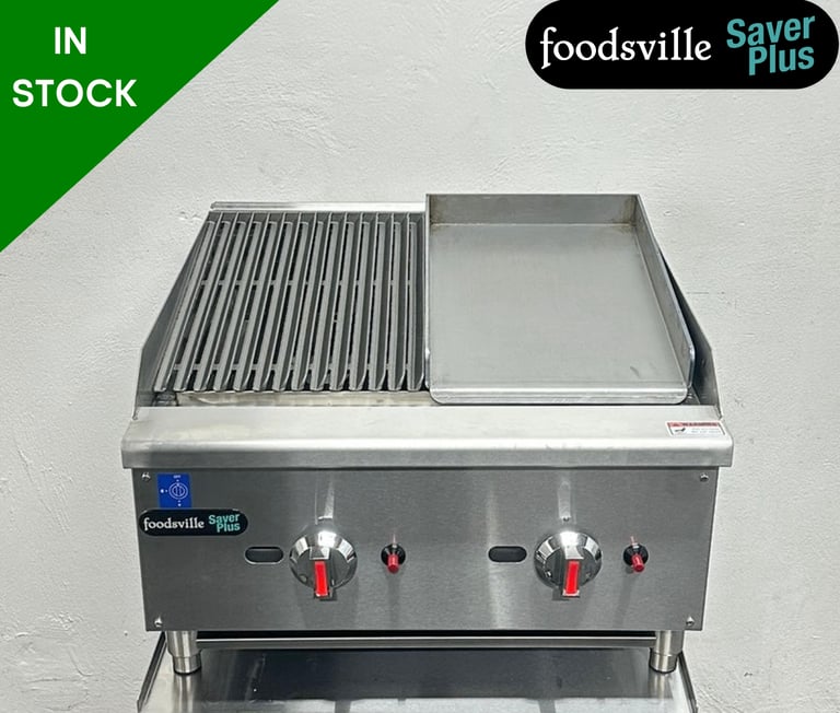 NEW Foodsville Saver Plus 1/2 Chargrill 1/2 Gas Griddle - PAY OVER 3 MONTHS OR 10% OFF!