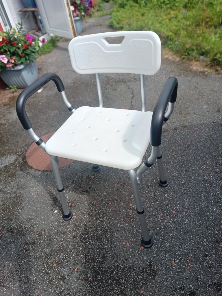Shower Chair Brand New is height adjustable can deliver 