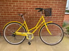 Claud Butler Cambridge Yellow Ladies&#039; Heritage Bike 