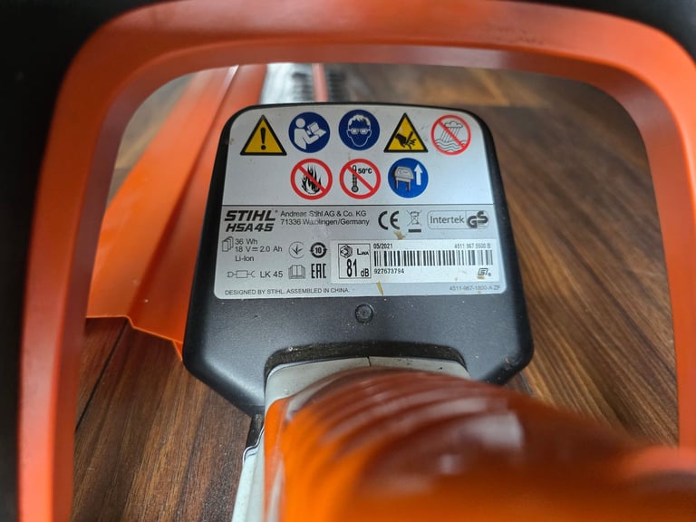 Stihl HSA 45 Cordless Hedge Trimmer