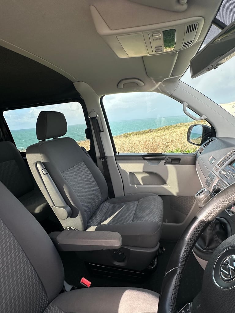 Black VW Transporter T5 Volkswagen, TRANSPORTER, Window Van, 2015, Manual, 1968 (cc)