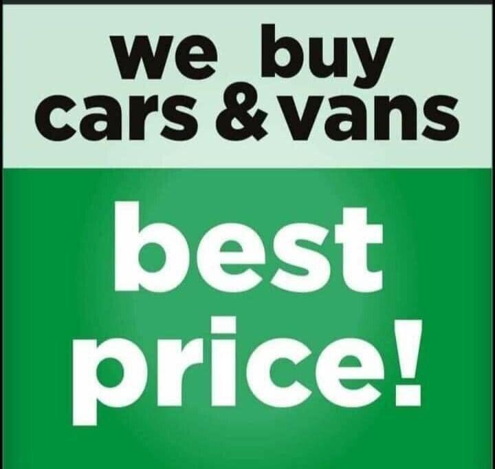 We buy all cars and vans regardless of condition and age 