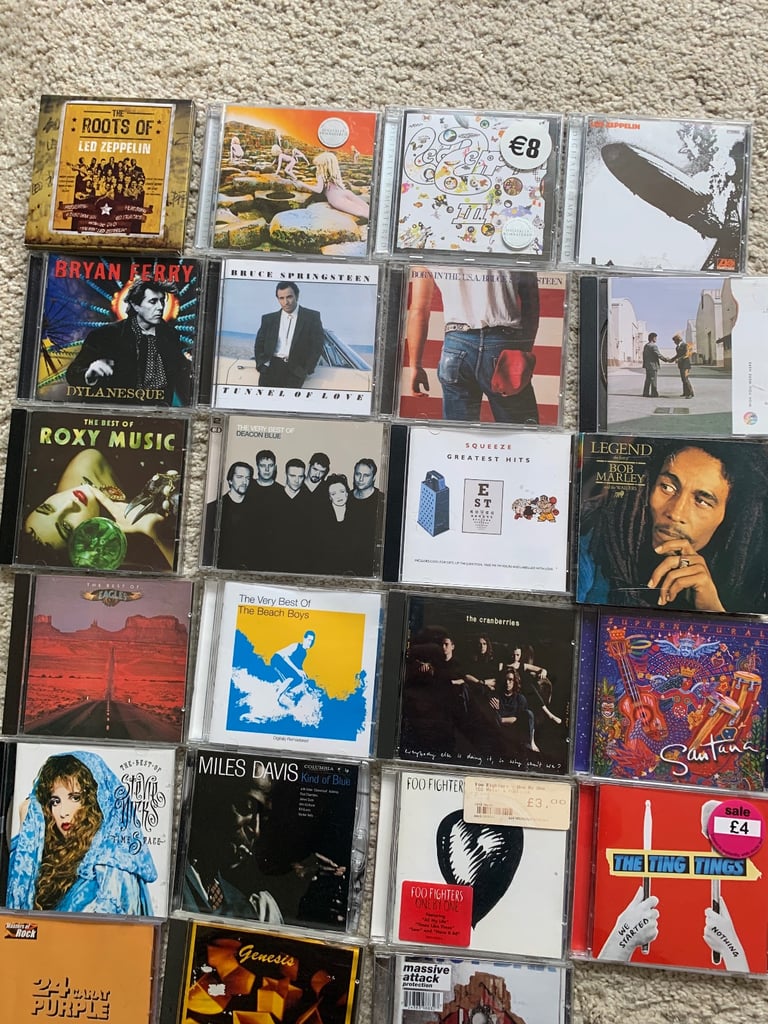300 CD’s Rock,Blues, Jazz, Pop plus others 