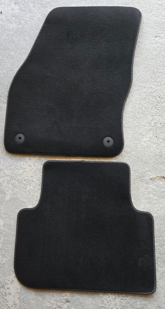 GENUINE VW TIGUAN 2016-2024 VELOUR CARPET FLOOR MATS BLACK 5NC863011