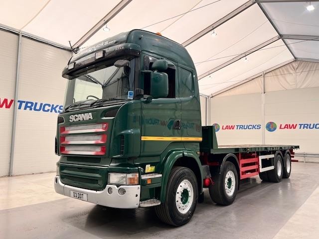 image for Scania R380 8x2 12 Tyre Rear Lift Sleeper Cab Flatbed Manual
