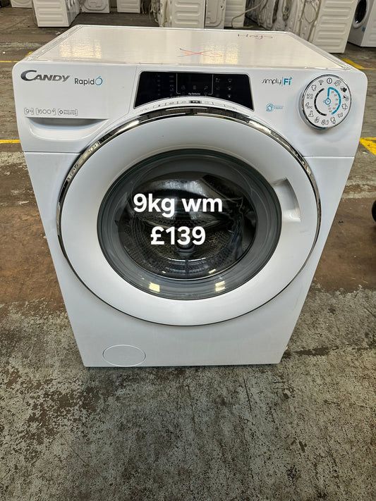 image for Candy 9kg washing machine 🌟 Free Delivery 🌟 120 Days Warranty 🌟 