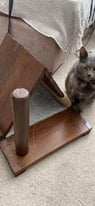 Handmade cat scratcher house 