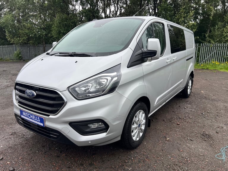 FORD TRANSIT CUSTOM 2.0 EcoBlue 130PS L2H1 DOUBLE CAB LIMITED 2021 21 REG £13995