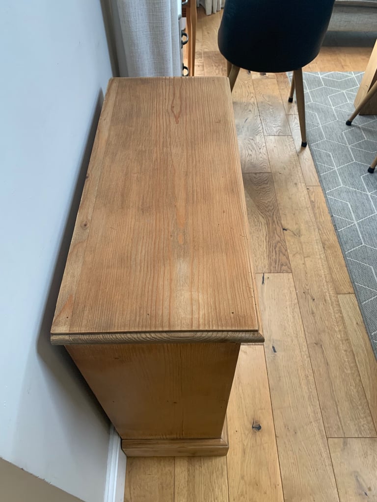 Solid pine two shelf bookcase 