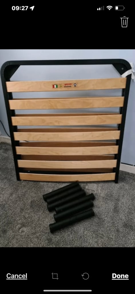 image for Single folding slatted bed base only 