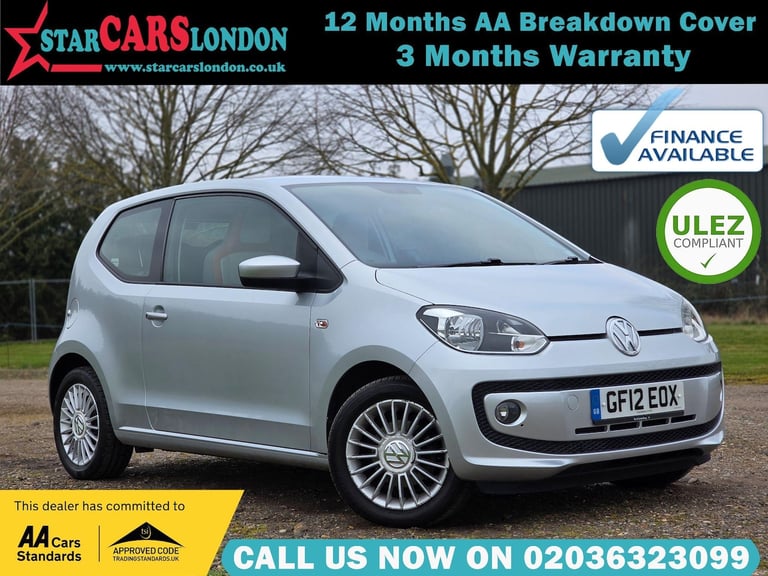 2012 Volkswagen up! 1.0 High up! Euro 5 3dr HATCHBACK Petrol Manual