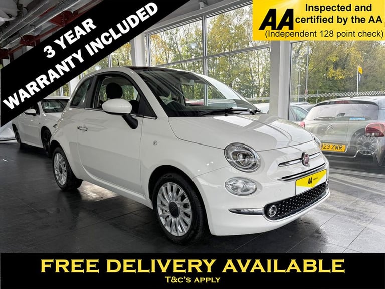 image for 2023 Fiat 500 1.0 MHEV Hatchback 3dr Petrol Manual Euro 6 (s/s) (70 bhp) F/S/H!1 1 FORMER Hatchba...